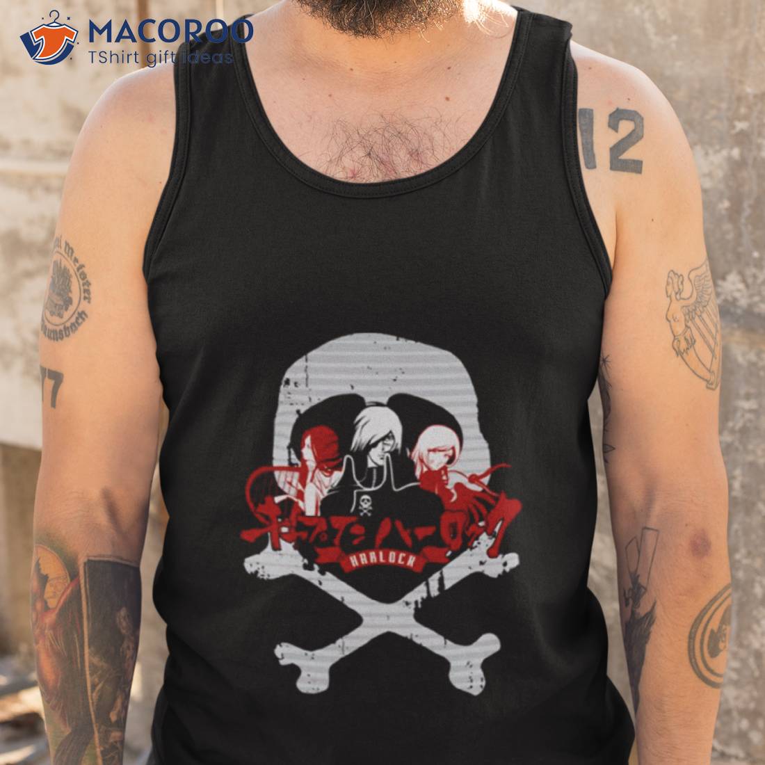 Harlock Skull Red Harlock Shirt Harlock Skull Red Harlock Shirt