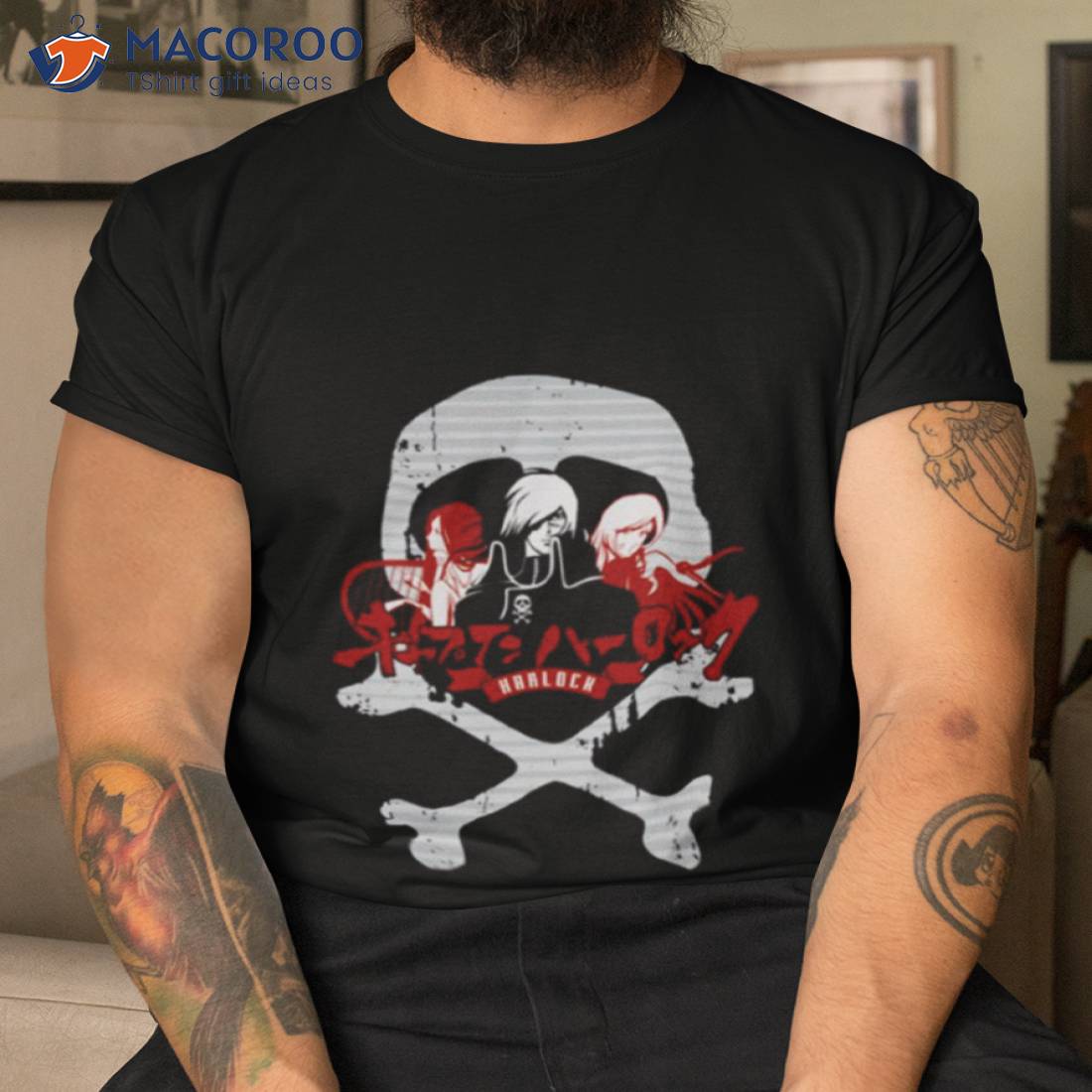 Harlock Skull Red Harlock Shirt Harlock Skull Red Harlock Shirt