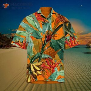Hawaiian Shirts For Men Parrot Colorful Bird