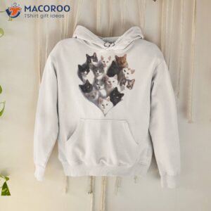 heart shape cats cat lover kitten hearts shirt hoodie