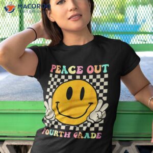 hippie smile face peace out fourth 4th grade class of 2023 shirt tshirt 1