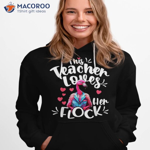 His Assistant Principal Loves Her Flock Flamingo Teacher Shirt