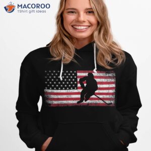 hockey american flag 4th of july patriotic usa dad son shirt hoodie 1