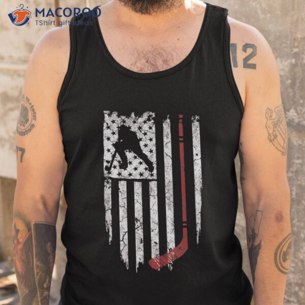 Hockey American Usa Flag Shirt Tee Shirts