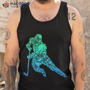 hockey player ice youth kids boys shirt tank top