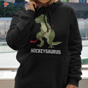 hockeysaurus dinosaur hockey kids boy shirt hoodie 2