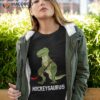 Hockeysaurus Dinosaur Hockey Kids Boy Shirt