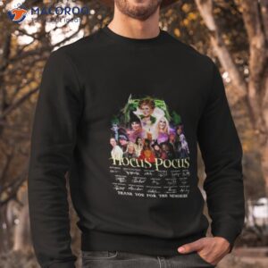 Hocus Pocus Thank You For The Memories Signatures 2023 Shirt 2 hocus pocus thank you for the memories signatures 2023 shirt sweatshirt