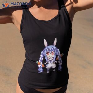 hololive blue hair usada pekora shirt tank top 2