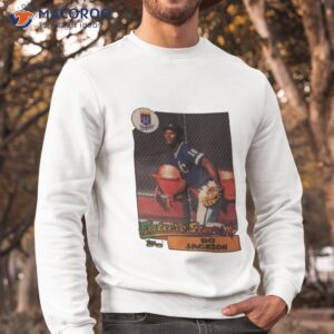 homage 1987 topps future stars bo jackson royals shirt sweatshirt