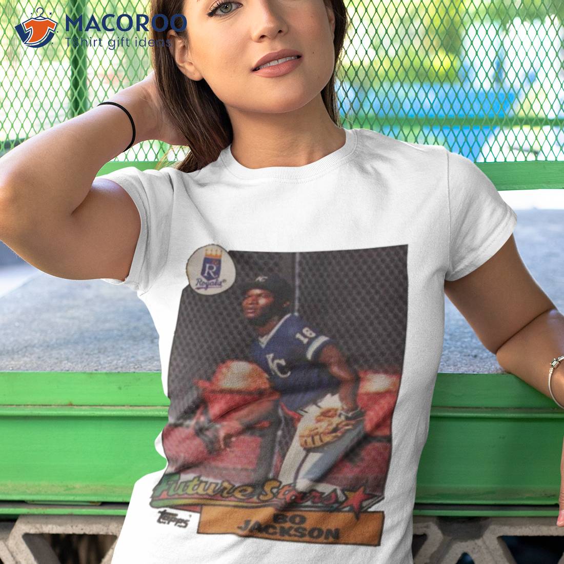 Royals Bo Jackson T-Shirt from Homage. | Royal Blue | Vintage Apparel from Homage.