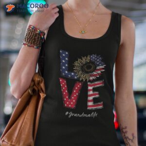 home of free because brave butterfly sunflower july 4th shirt tank top 4