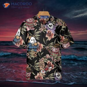 horror movie characters scare dogs halloween hawaiian shirt 2