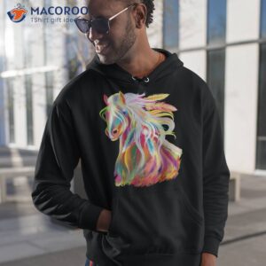 horse head watercolor equestrian shirt hoodie 1