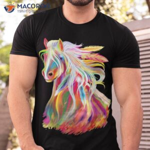 horse head watercolor equestrian shirt tshirt