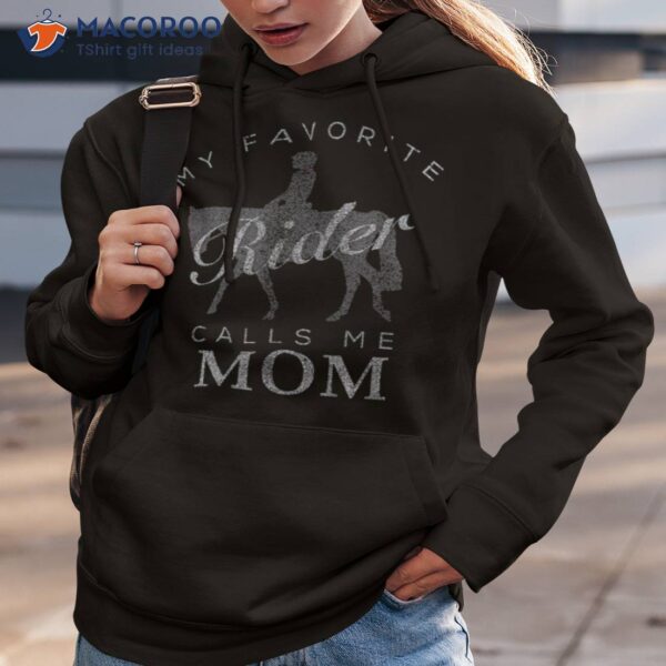 Horse Riding Mom And Son Daughter Tshirt For