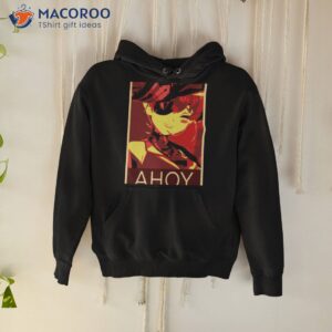 houshou marine ahoy posterized hololive shirt hoodie