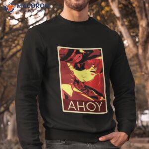 houshou marine ahoy posterized hololive shirt sweatshirt