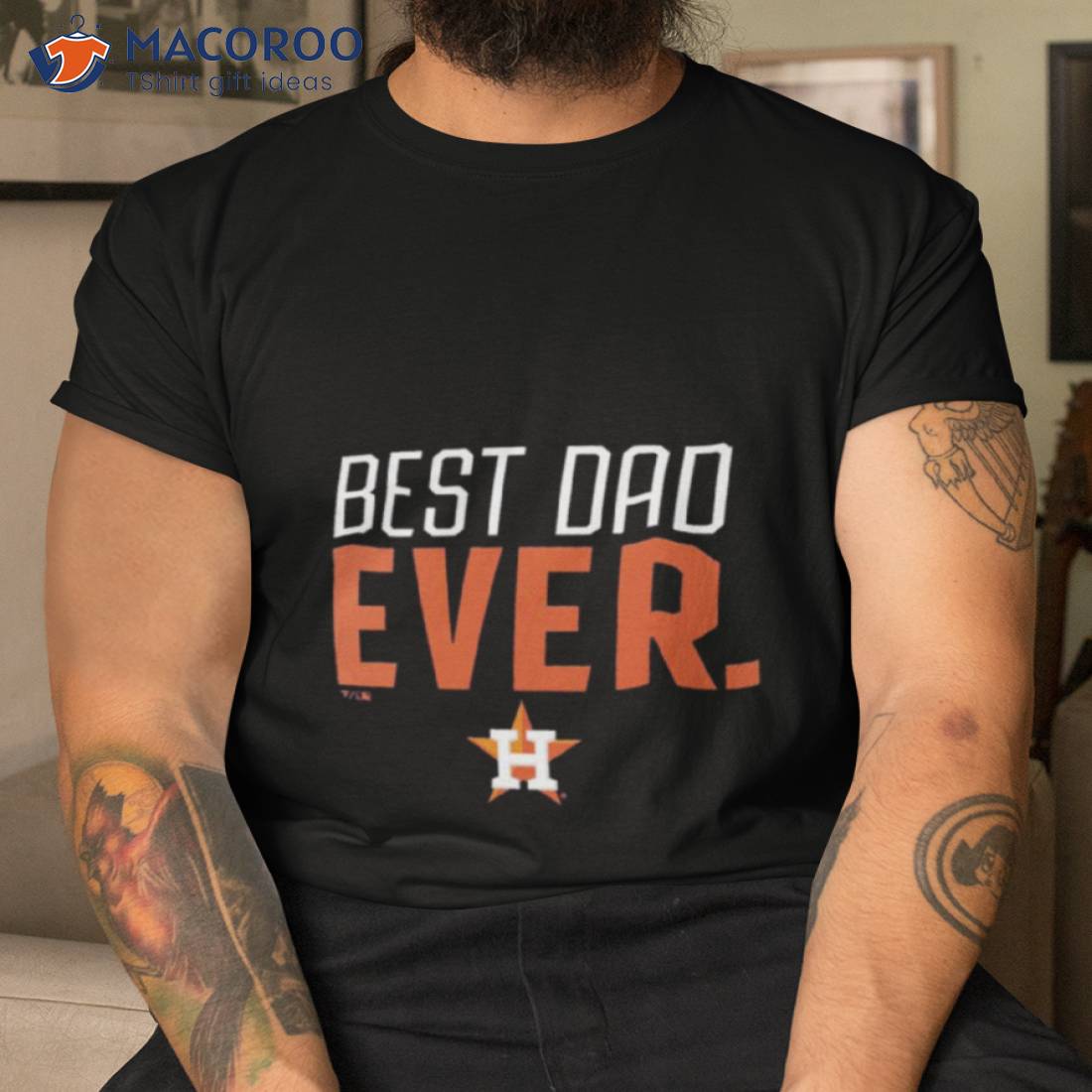 Houston Astros Best Dad Ever Logo Father's Day Shirt