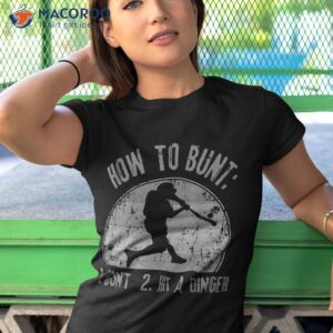 how to bunt don t hit a dinger funny baseball softball game shirt tshirt 1