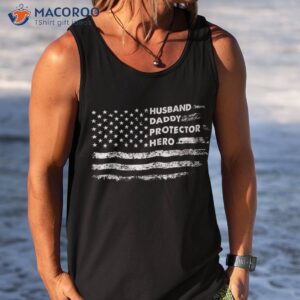 husband daddy protector hero fathers day gift for dad wife shirt tank top