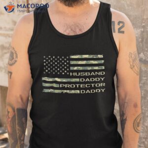 husband daddy protector hero gifts funny fathers day shirt tank top
