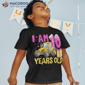 I-am 10 Years Old Lawn Tractor Mower Birthday Party Shirt