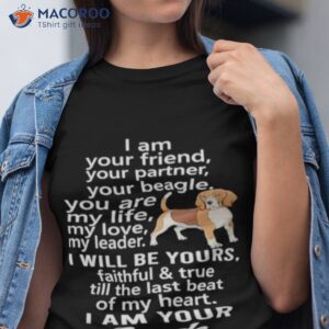 i am your friend your partner your beagle you are my life shirt tshirt