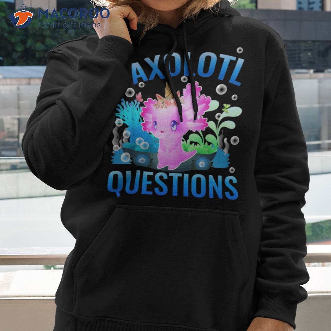 I Axolotl Questions Funny Kawaii Salamander Fish Shirt