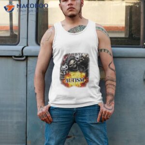 i have autism skull gun shirt tank top 2