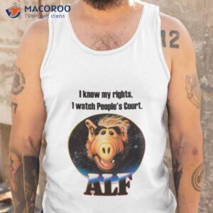 i know my rights alf shirt tank top