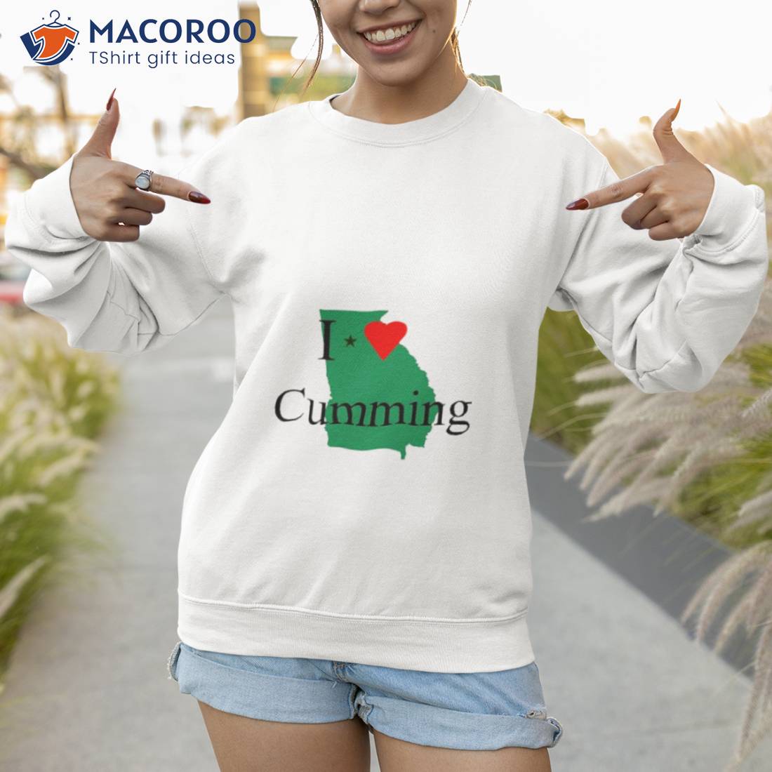 I Love Cumming Georgia Map Shirt I Love Cumming Georgia Map Shirt