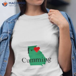 i love cumming georgia map shirt tshirt