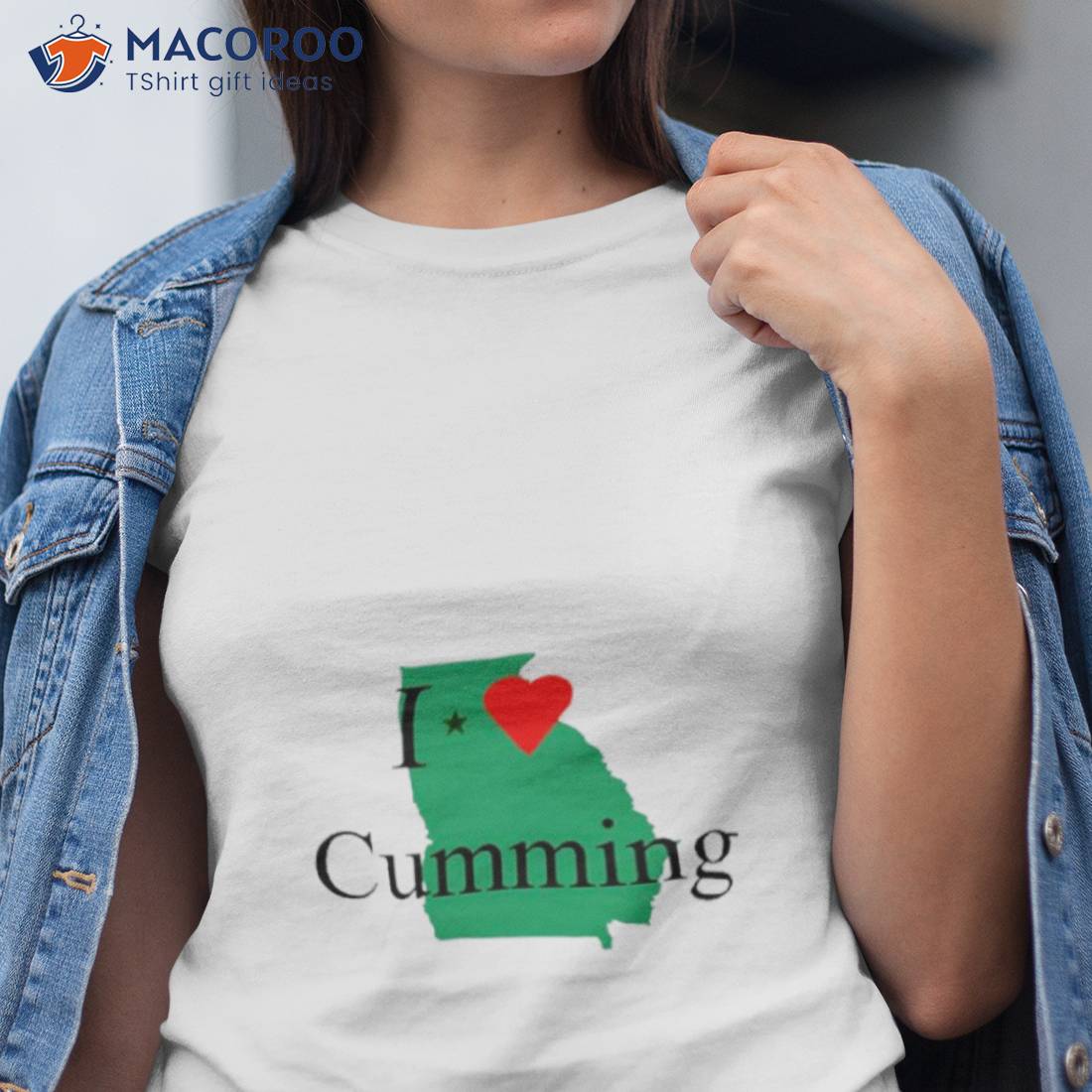 I Love Cumming Georgia Map Shirt I Love Cumming Georgia Map Shirt