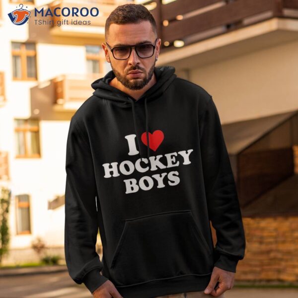 I Love Hockey Boys Shirt
