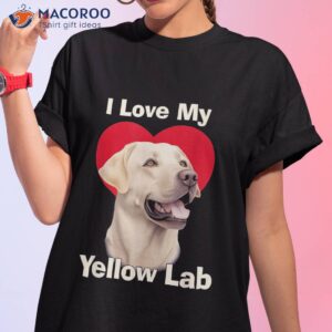 i love my yellow lab labrador retriever puppy dog shirt tshirt 1