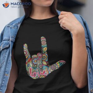 i love you american sign language gift for shirt tshirt