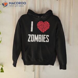 I Love Zombie Heart Brain Spooky Halloween Trick Or Treat T-Shirt