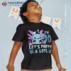 I’m 10 Let’s Party A Lotl 10th Birthday Cute Axolotl Lovers Shirt