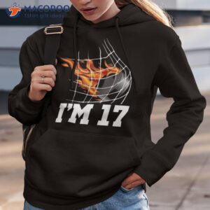 i m 17 ice hockey goal net sports teen 17th birthday shirt hoodie 3