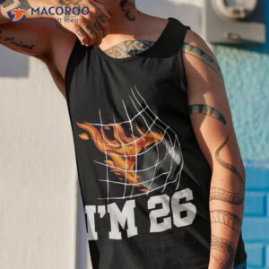 i m 26 ice hockey goal net sports adult 26th birthday shirt tank top 1