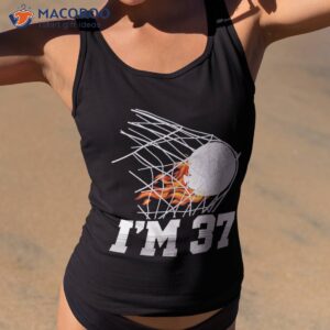 i m 37 sports field hockey player adult 37th birthday shirt tank top 2