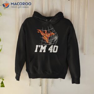 I’m 40 Ice Hockey Goal Net Sports Adult 40th Birthday Shirt