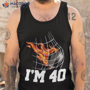 i m 40 ice hockey goal net sports adult 40th birthday shirt tank top