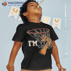 I’m 7 Basketball Theme Birthday Party Celebration 7th Shirt