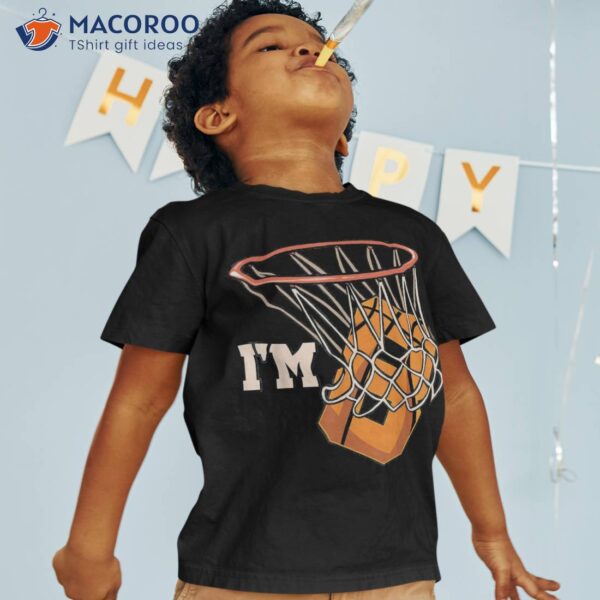 I’m 8 Basketball Theme Birthday Party Celebration 8th Shirt