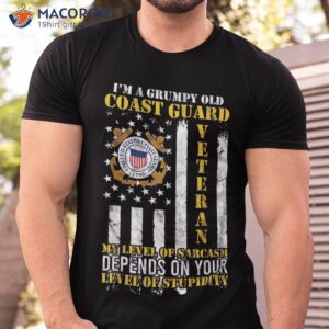 i m a grumpy old coast guard veteran gift for shirt tshirt