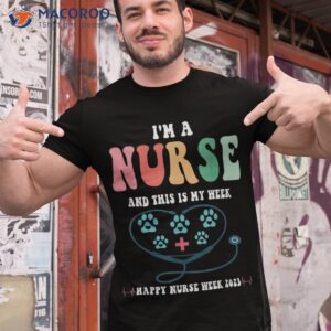 i m a nurse and this is my week happy 2023 dog shirt tshirt 1