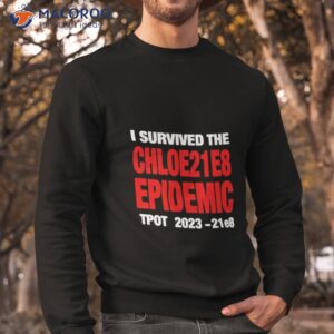 i survived the chloe21e8 epidemic tpot 2023 shirt sweatshirt