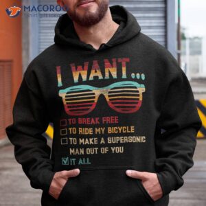 i want to break free ride my bicycle it all gift idea shirt hoodie